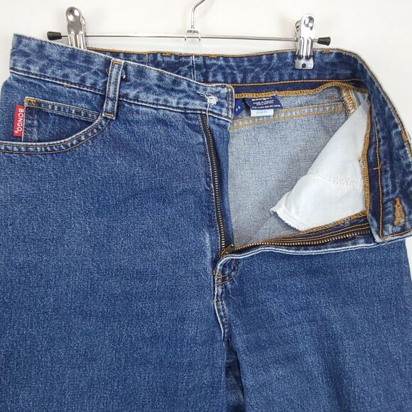 Bongo Denim Pants High Rise Women 9R Blue Jeans 5 Pockets Flat Front 100% Cotton - Picture 10 of 12
